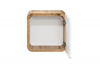 Závěsná koupelnová skříňka Aruba 35 cm - bílý lesk / dub craft Skříňka comad 