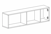 Závěsná skříňka Luca 12 - 120 cm - eukaliptus Skříňka závěsná Luca 12 - 120 cm - eukaliptus