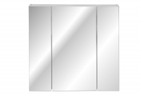 Skrinka závesná trojdverová z zrkadlom Havana 84-80 - Biely mat Skrinka z zrkadlom na froncie 