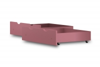 Dvojitá drevená zásuvka Nati rozowe szuflady na posteľ