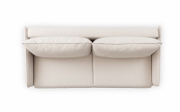 Canapea cu funcție de dormit Taila - Loft 01, Picioare negre Gauč z miekkimi poduszkami 