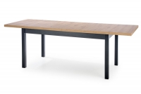 Stůl rozkládaný 160x80 Tanre - Dub artisan / Černý Stůl obdélníkový