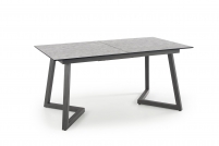 Rozkladací jedálenský stôl TIZIANO 160-210x90 cm - svetlosivá / tmavosivá tiziano Rozkládací stôl, Pracovná doska - svetlý popol / ciemny popol, nogi - ciemny popol