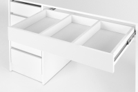 HOLLYWOOD XL fésülködőasztal - 120 cm - fehér  Toaletka Hollywood XL fiokokkal i podswietleniem LED 120 cm - fehér