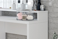 Toaletní stolek Diva z osvětlením i zásuvkami 120 cm - Bílý mat Bílý Toaletní stolek
