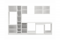 Komplet kuchyňského nábytku Otin 3 m - bellato šedý/Biely Komplet kuchyňského nábytku Otin 3 m - vnútro bryl 