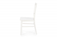 dřevěna židle Tucara z twardym sedadlem - Bílý biale židle skandynawskie