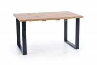 stôl rozkládací Venom 160-210/90 cm - Dub wotan / Čierny VENOM 160-210/90 cm
