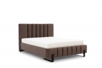 Posteľ Verica 160x200 cm - látka Element 5 tapiocerowane łóżko Verica, w brązowym kolorze 