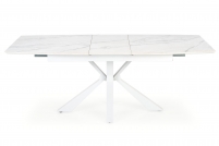 VIVALDI Stůl rozkládací Deska - Bílý mramor, Nohy - Bílý vivaldi stůl rozkládací Deska - Bílý mramor, Nohy - Bílý