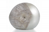 Dekoratívna váza Aura 02 Strieborná wazon dekoracyjny srebrny 