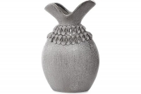 Dekorativní keramická váza MELODY 01 Stříbrný wazon srebrny
