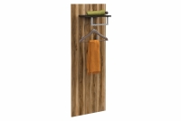 Cuier pentru hol Larona 03 - 50 cm - satin nussbaum / touchwood Wieszak do antecamere Larona 03 - 50 cm - satin nussbaum / touchwood