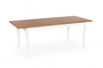 WINDSOR összecsukható asztal - 160-240x90x76 cm, Szín: sötét tölgy/fehér (2db=1db) windsor stůl rozkladany 160-240x90x76 cm Barva tmavý Dub/Bílý