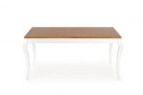 Rozkladací jedálenský stôl WINDSOR 160-240x90 cm - tmavý dub / biela windsor Stôl rozkladany 160-240x90x76 cm Farba tmavý Dub/Biely