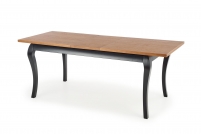 WINDSOR összecsukható asztal - 160-240x90x76 cm - sötét tölgy/fekete windsor stůl rozkladany 160-240x90x76 cm Barva tmavý Dub/Fekete
