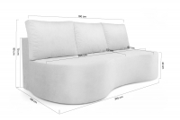 Canapea Belin cu funcție de dormit - maro Loft 3 Canapea cu funcție de dormit Belin - bej Zetta 292 - Dimensiuni