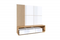 Komplet 4 ks. paneli na sciane Celine - Bílý Obývací stěna z panelami i lamelami