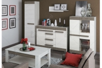 Komplet Blanco 6 - Borovica sNiezna / new grey Kolekcia nábytku Blanco 6