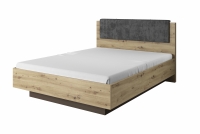 Complet do dormitor Arcano pat i szafki nocne - Stejar artizanal/gri grafit  Complet do dormitor Arcano pat i szafki nocne - dab artisan/gri grafit 