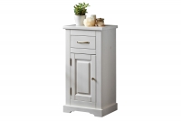 Komplet dřevěného nábytku do koupelny Romantic - 65 cm Bílá klasická Skříňka s deskou