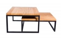 Komplet konferenčních stolů loftových Duo Konferenční stolek loftový