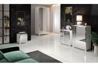 Komplet nábytku do obývacího pokoje Bellagio - Bílý mat Komplet proskleného nábytku 