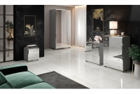 Komplet nábytku do obývacího pokoje Bellagio - šedý mat Komplet do obývacího pokoje