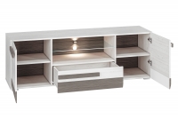 Komplet nábytku do obývacího pokoje Blanco 1 - Borovice sNezna / new grey - 6 elementow Komplet nábytku do obývacího pokoje Blanco 1 - Borovice sNezna / new grey - 6 elementow