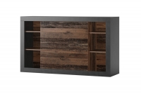 Komplet nábytku do obývacej izby Zena - Matera/Old style mix planked - old wood Komoda s policami