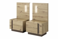Complet mobilier do dormitor Arcano - Stejar artizanal/gri grafit - 4 elementy Complet mobilier do dormitor Arcano - dab artisan/gri grafit - 4 elementy