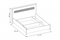 Komplet nábytku do ložnice Desentio - Bílá alpská matná postel do ložnice desentio 