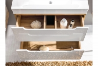 Komplet koupelnového nábytku Aruba IV - White szuflady w szafce aruba 