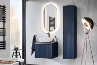 Komplet kúpeľňového nábytku Santa Fe Deep Blue II - Modrý indigo  Nábytok do lazienki design 