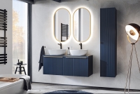 Komplet kúpeľňového nábytku Santa Fe Deep Blue IV - Modrý indigo  Nábytok glamour lazienkowe 