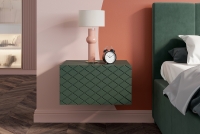 Komplet závěsných nočních stolků Scalia 50 cm 2 ks - labrador mat nadčasový design