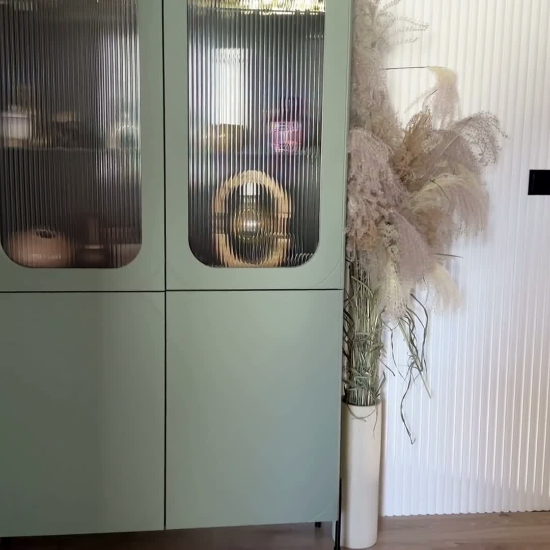 Vitrína Sonatia 100 cm - kašmír Vitrína Sonatia pro obývacího pokoje 100 cm - kašmír