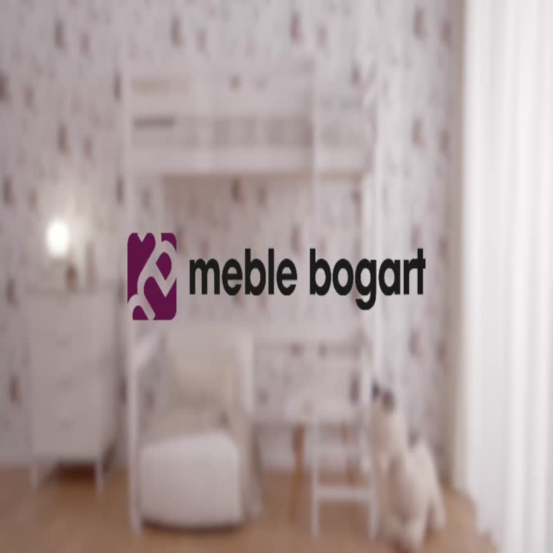 Dětská vyvýšená postel Samio 80x200 cm - bílá Postel dzieciece Samio 80x200 vyvýšená postel - bílá