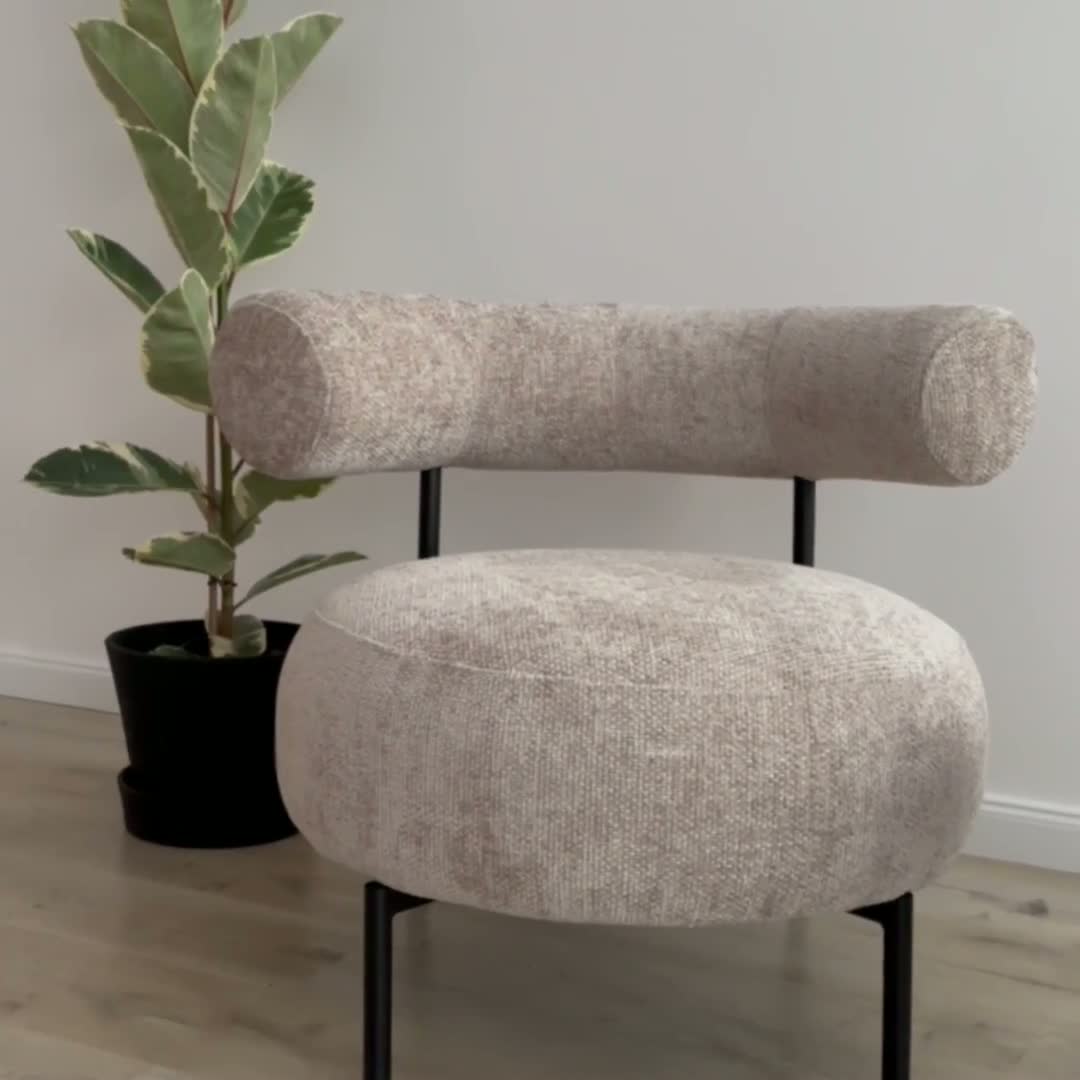 Kreslo Hazard - béžová žinylka Haga 30 / čierna hazard Kreslo odpočinkové, béžový