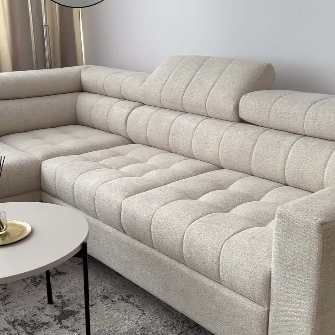 Rozkládací rohová sedací souprava Nardo L pravá - šedá Pretty 17 Rohová sedací souprava Nardo L rozkládací pravá - šedá plusz Pretty 17