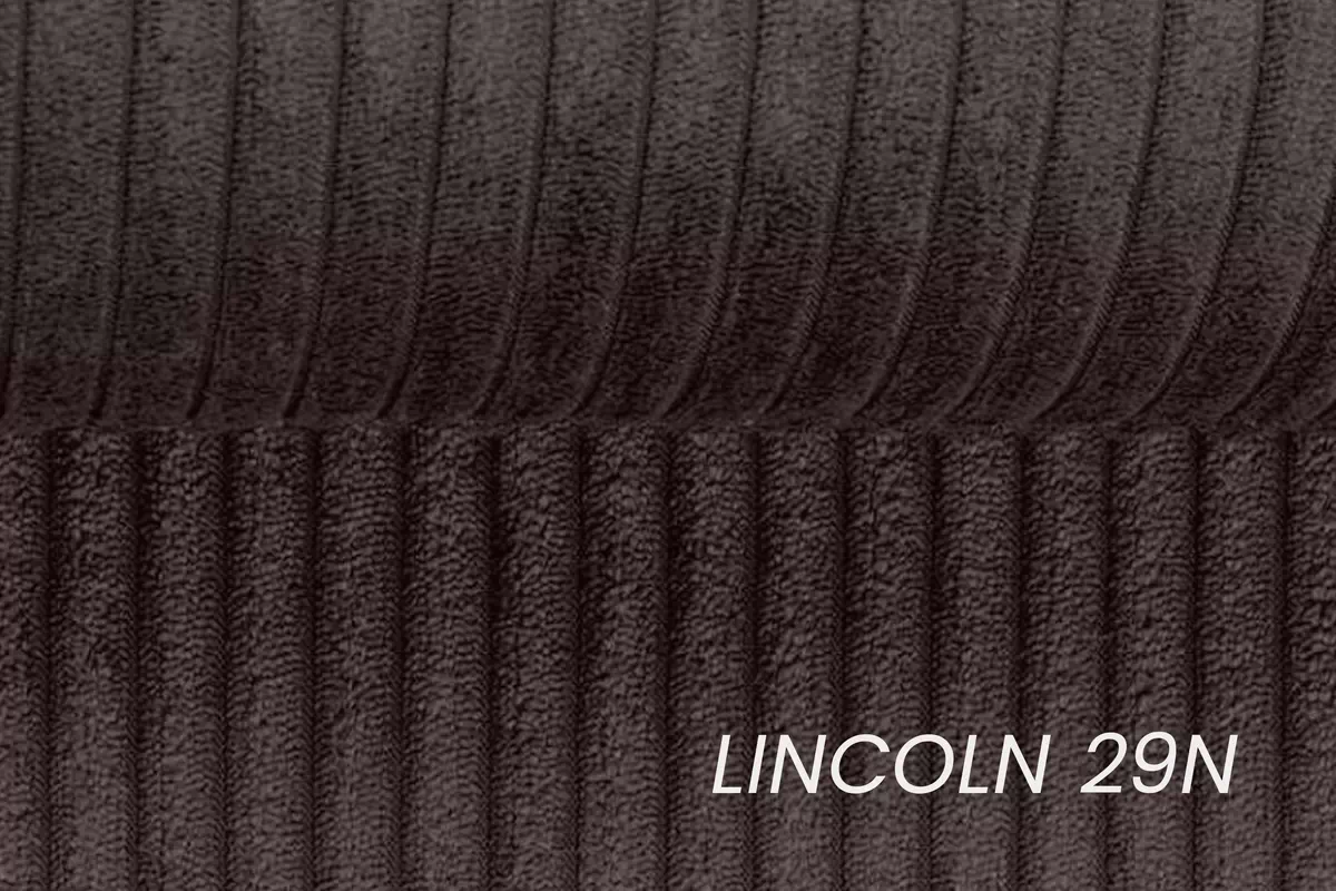 Rohová sedacia súprava Annabelle L pravá - hnedý menčester Lincoln 29 / čierne nožičky Rohová sedacia súprava do obývacej izby Annabelle L pravá strana - Hnedý MENČESTER Lincoln 29 / nožičky čierny