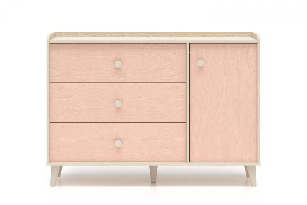 Komoda dziecieca Marla 120 cm se zásuvkami - piasek pustyni / Růžová / millenial pink - Omezená nabídka z expozice Komoda dziecieca Marla 120 cm se zásuvkami - piasek pustyni / Růžová / millenial pink - Omezená nabídka z expozice