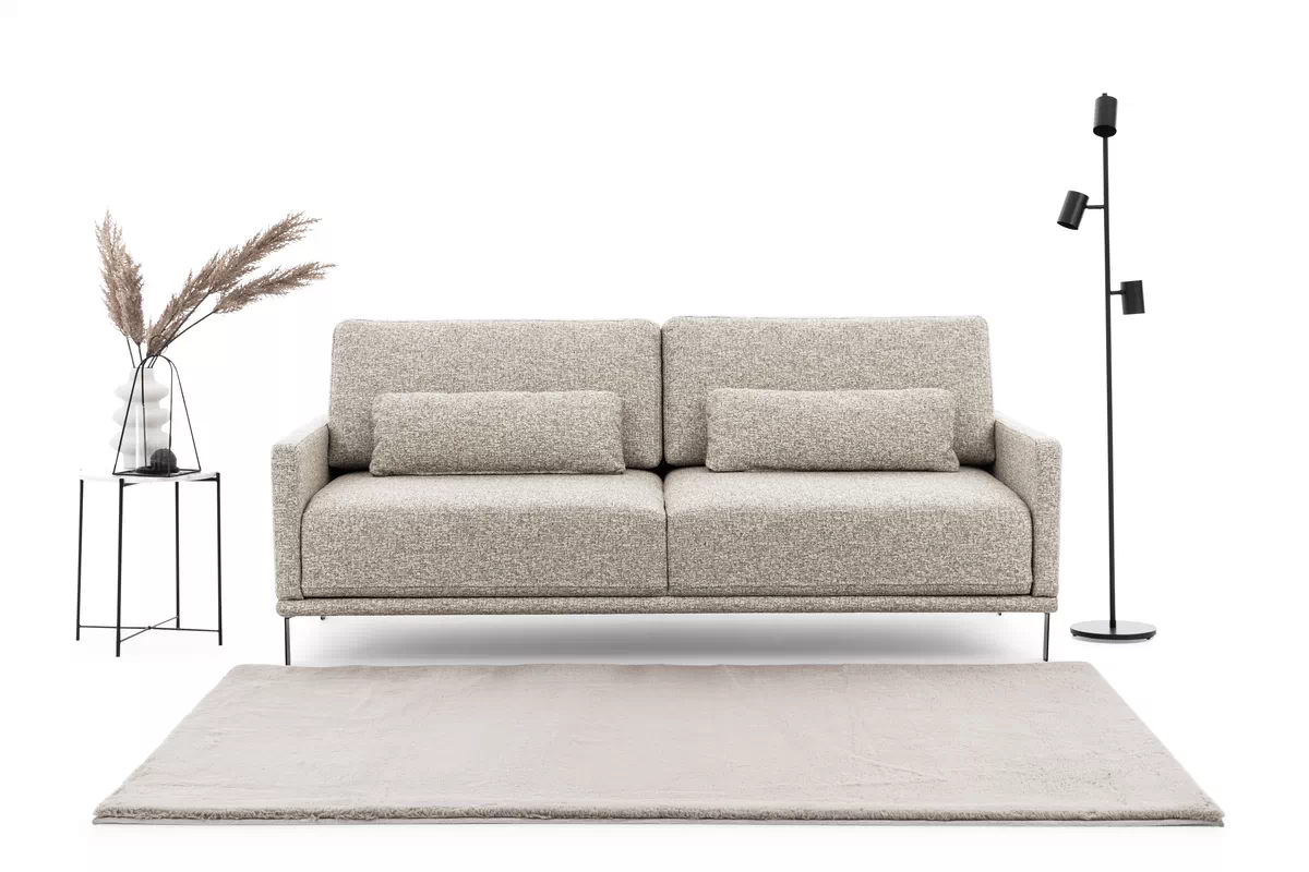 Pohovka s funkciou spánku Meloria - šedá látka ľahkočistiaca Leo 15 Pohovka s funkciou spánku Meloria - šedá látka ľahkočistiaca Leo 15