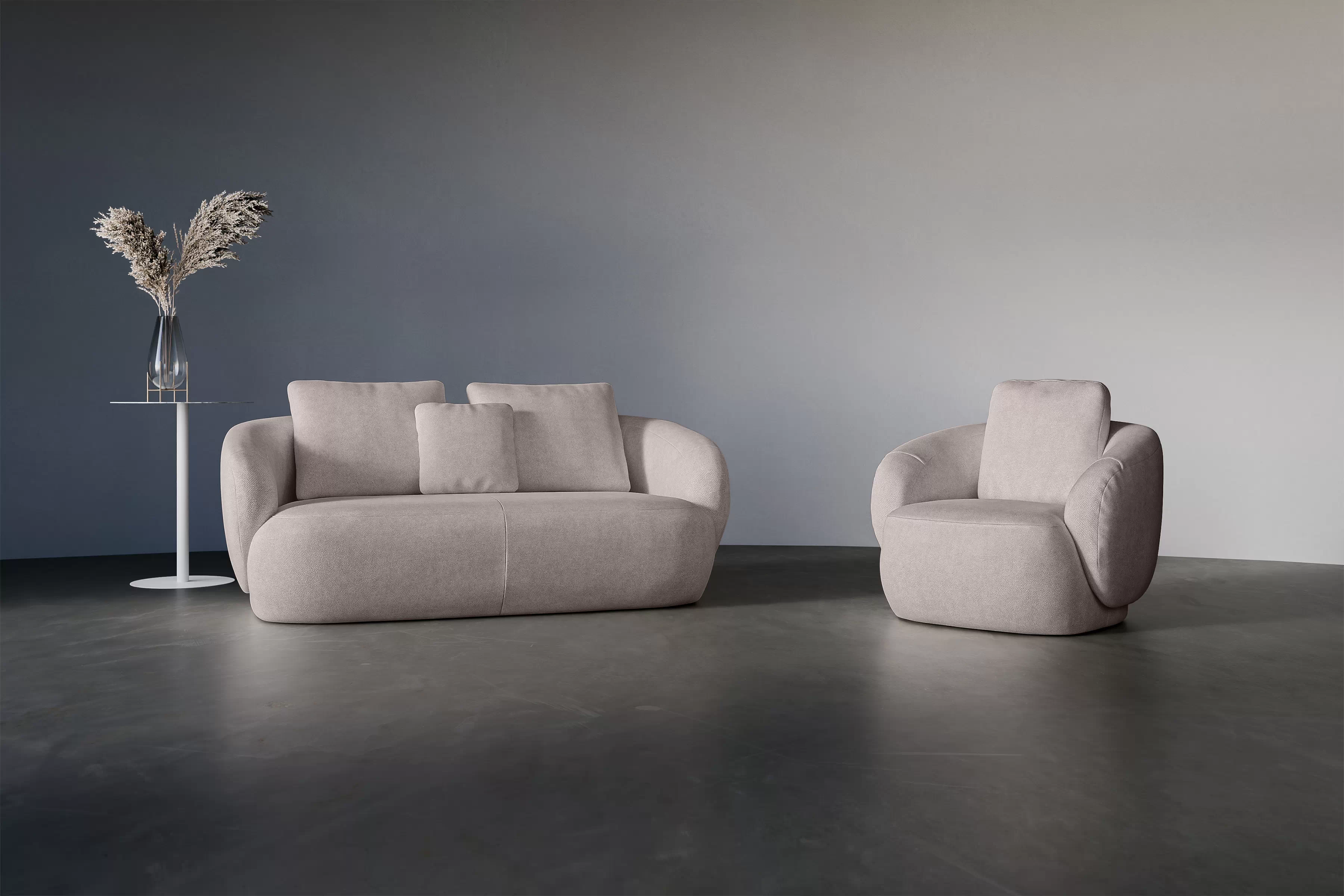 Křeslo Finezal - béžový šenil Tender Way 04 Křeslo Finezal - béžová šenil Tender Way 04