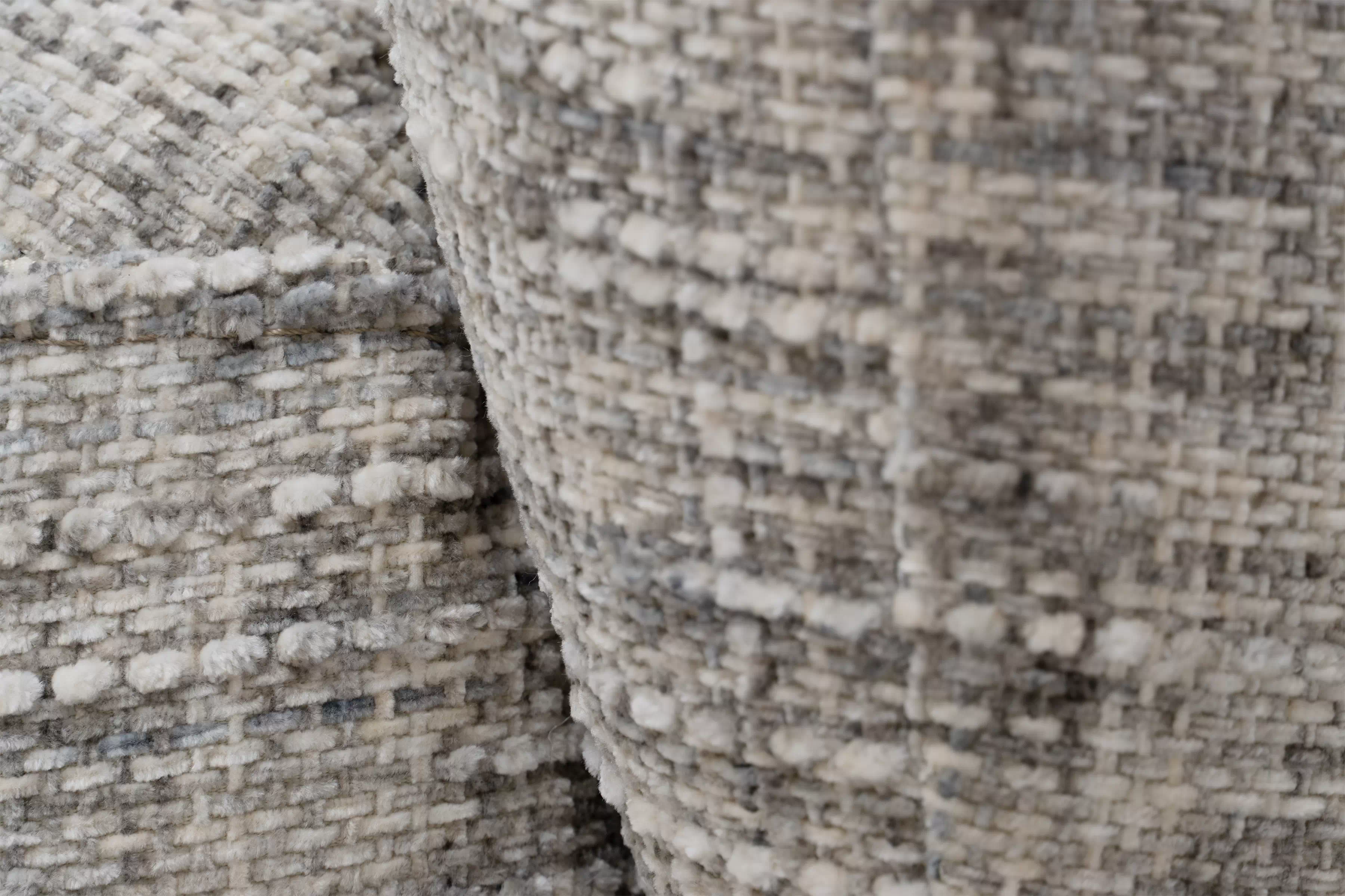 Křeslo Finezal otočné - šedá tkanina Tracy 211-12 Křeslo Finezal obrotowy - šedá plecionka Tracy 211-12