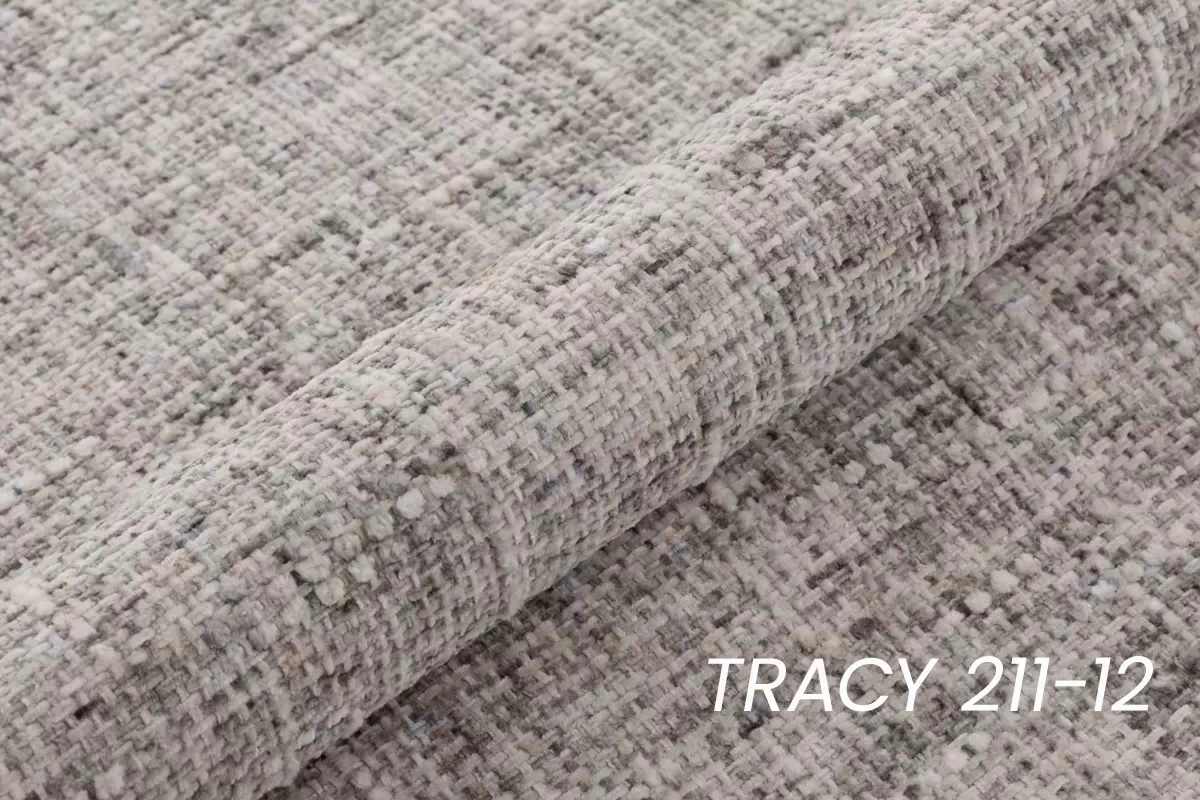 Křeslo Finezal otočné - šedá tkanina Tracy 211-12 Křeslo Finezal obrotowy - šedá plecionka Tracy 211-12