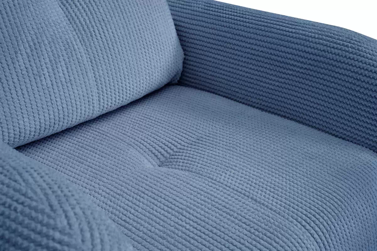 Relaxační křeslo Locres - modrý manšestr Elma 14 Křeslo odpočinkové Locres - Modrý manšestr Elma 14