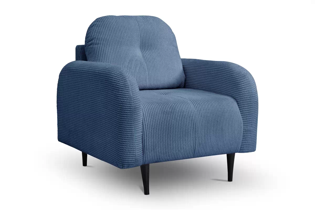 Relaxační křeslo Locres - modrý manšestr Elma 14 Křeslo odpočinkové Locres - Modrý manšestr Elma 14