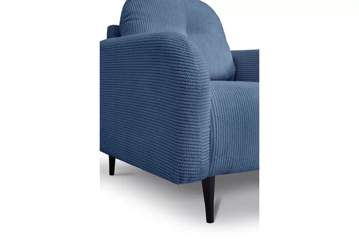Relaxační křeslo Locres - modrý manšestr Elma 14 Křeslo odpočinkové Locres - Modrý manšestr Elma 14