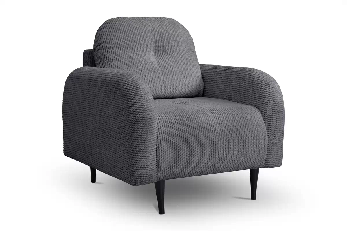 Relaxační křeslo Locres - grafitový manšestr Elma 7 Křeslo odpočinkové Locres - Grafitový manšestr Elma 7